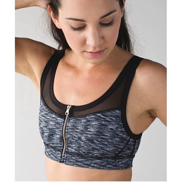 Lululemon Zipper-Front Drop It Like It's Hot Bra - Picture 1 of 10